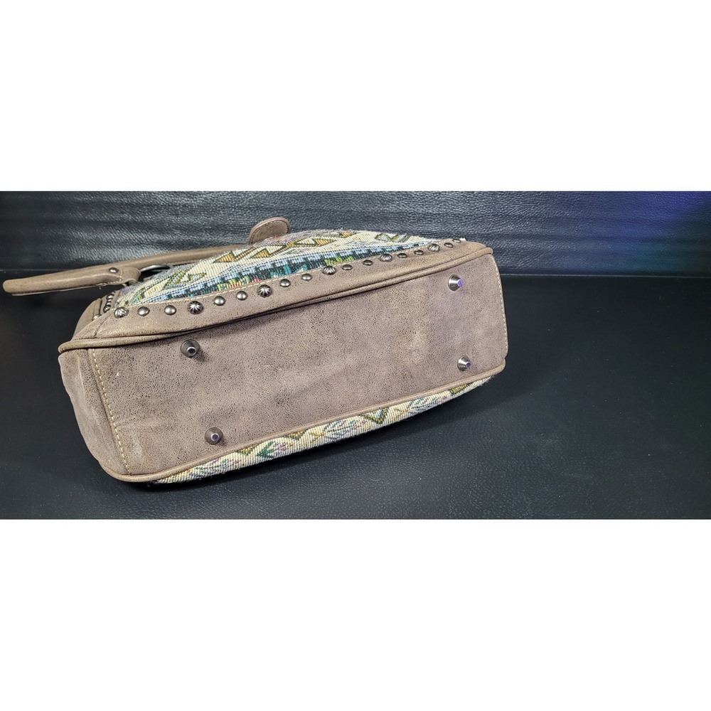 Montana West Purse Aztec Leather Tote Shoulder Bag Western Concealed Womens - Picture 11 of 16